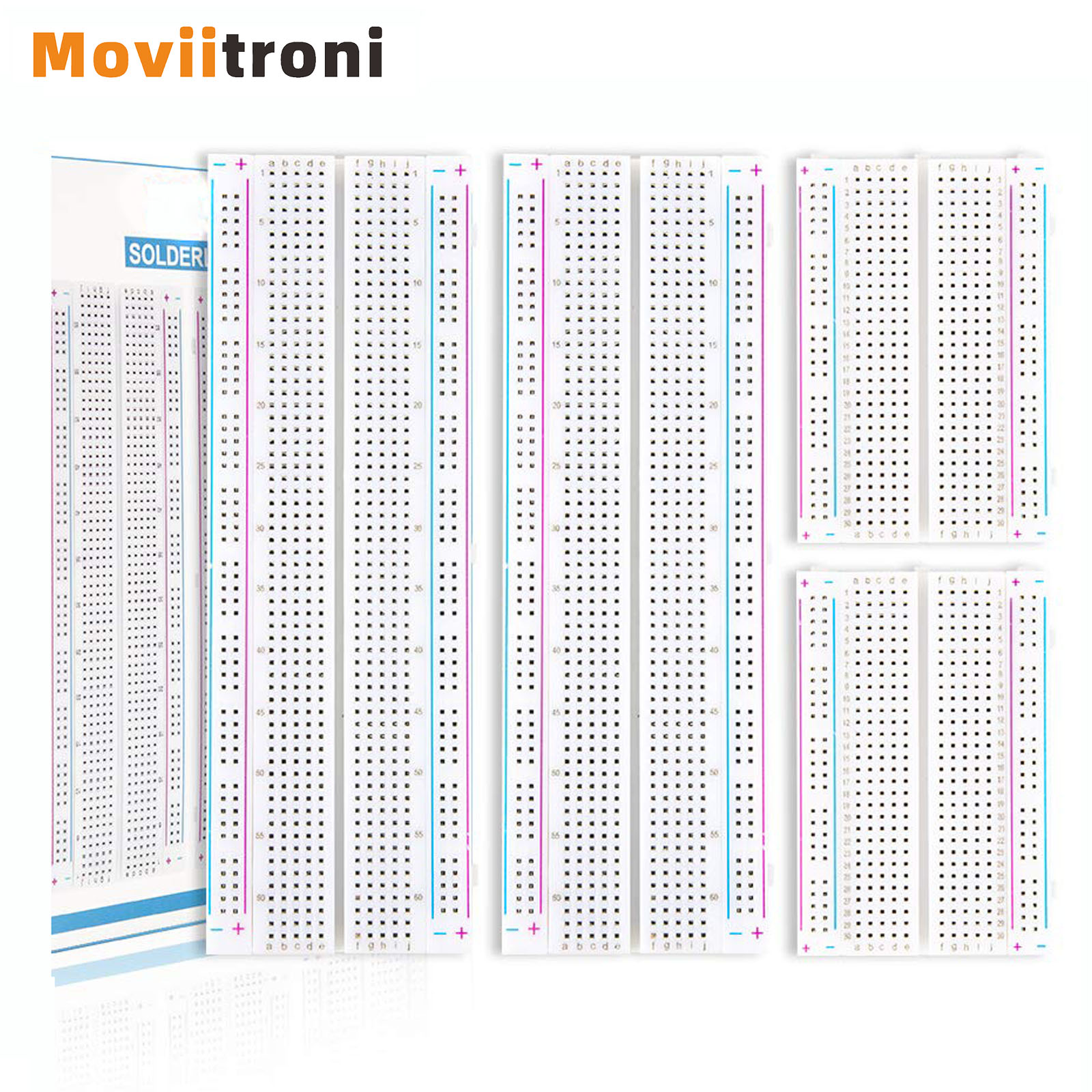 Breadboard 400 Point - 4 шт., 400/830 точек, макетная плата
