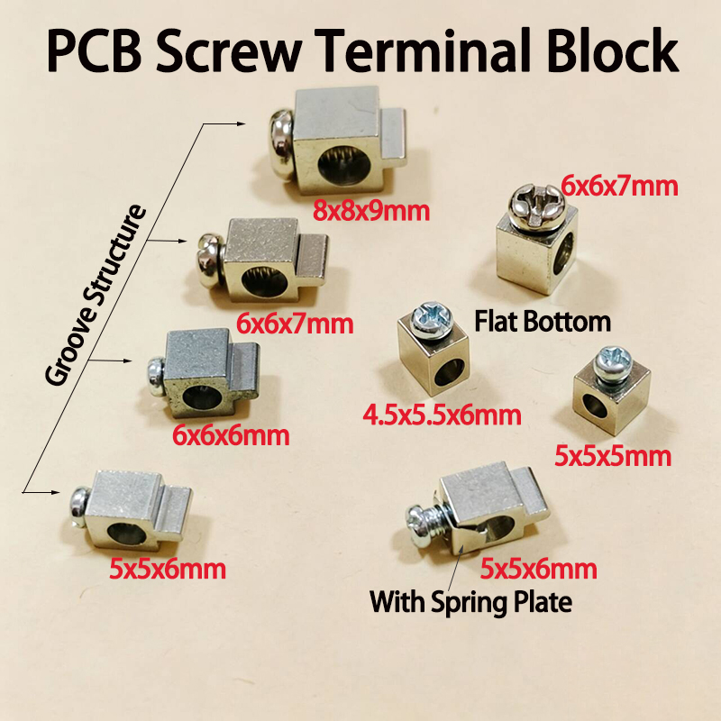 Screw Terminal Block - 10/20 шт. квадратных медных винтовых клеммных