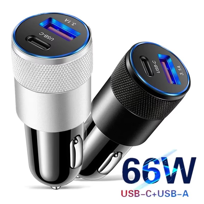 Usb C Cable - Автомобильное зарядное устройство USB мощностью 66