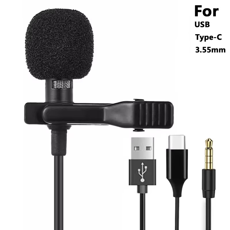 Usb C Cable - 3,5 мм мини-портативный петличный микрофон для