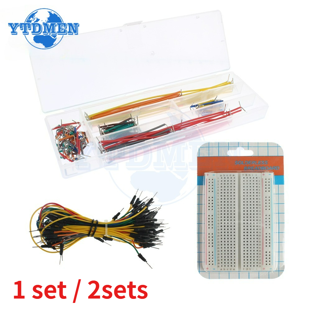 1/2 комплекта макетных перемыч – обзор и цена Breadboard 400 Point