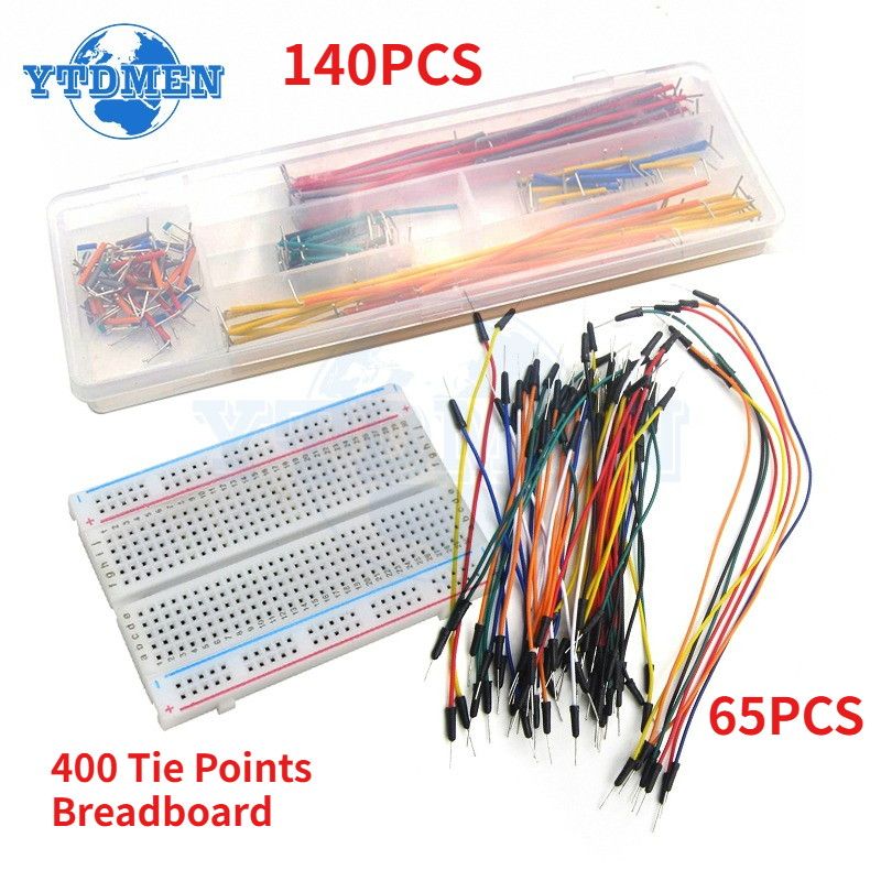 1/2 комплекта макетных перемыч – обзор и цена Breadboard 400 Point