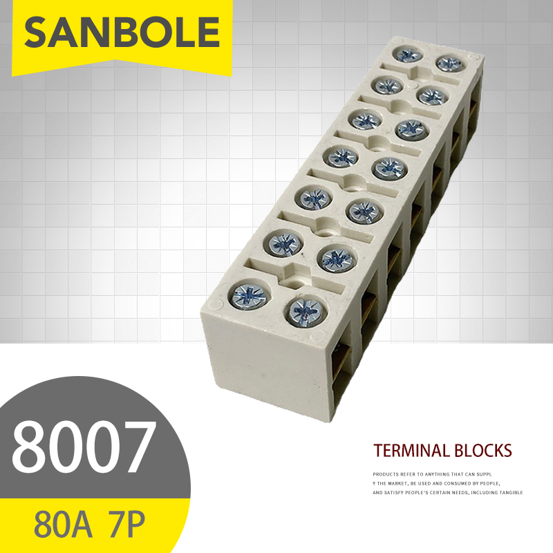 10 шт., клеммные блоки 80A/7P  – обзор и цена Screw Terminal Block