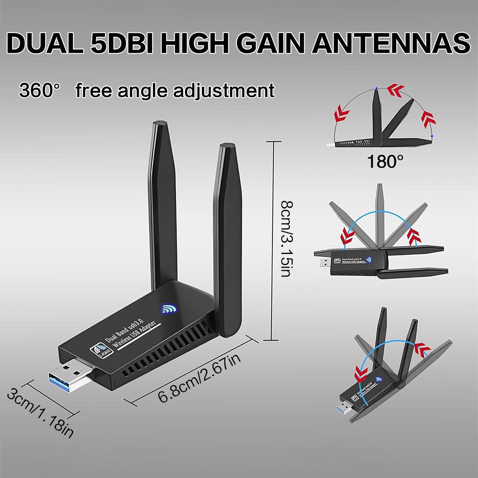USB-адаптер Wi-Fi 1300 Мбит/с, – обзор и цена Antenna 2.4Ghz