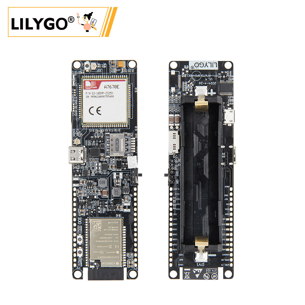 Модуль LILYGO T-A7670E ESP32,  – обзор и цена Esp32 Battery Holder Lipo